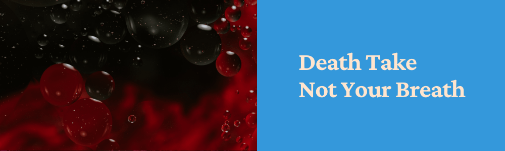 red bubbles on black