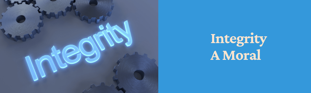 word integrity in blue