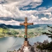 cross on the hill sky back drop