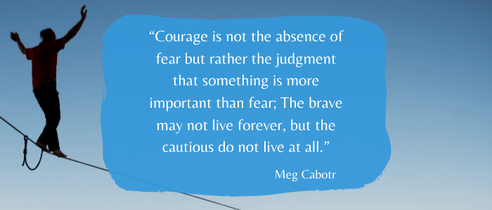 Inspirational Quotes To Give You Strength courage stronger than fear