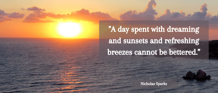 dreaming and sunsets